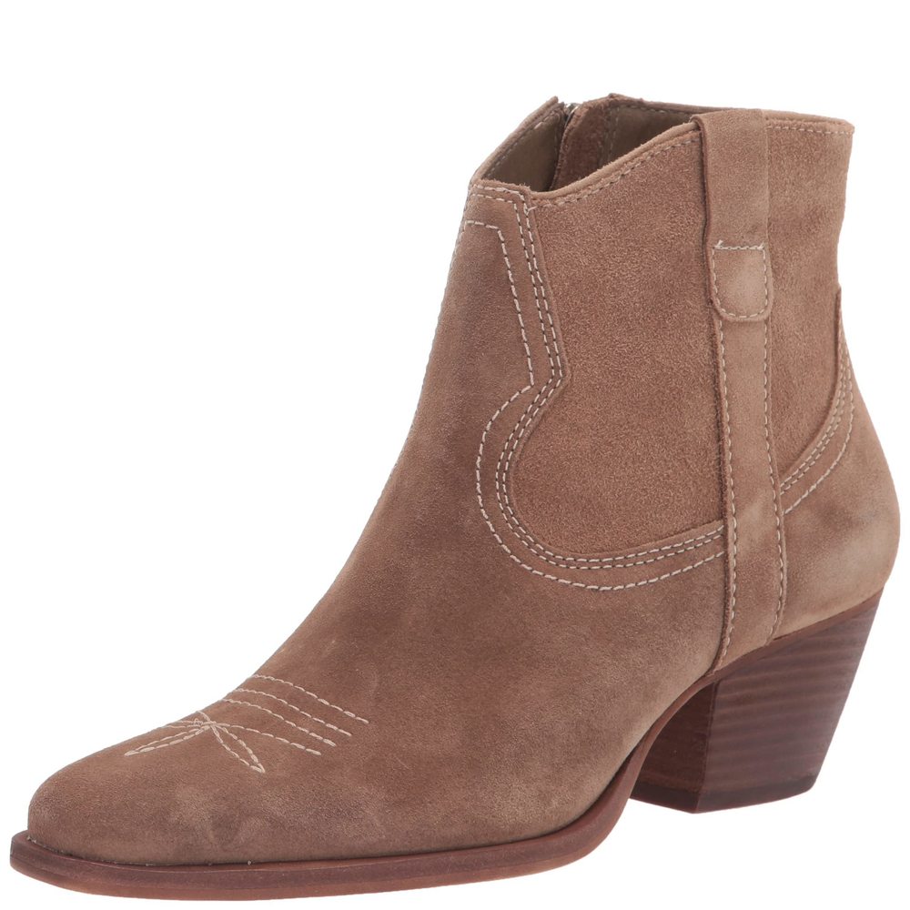 DOLCE VITA WOMEN'S SILMA ANKLE BOOT, BLACK LEATHER, 6.5